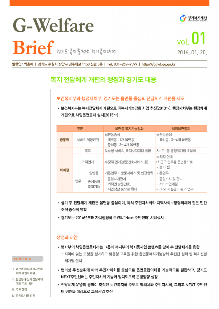01_복지 전달체계 개편의 쟁점과 경기도 대응